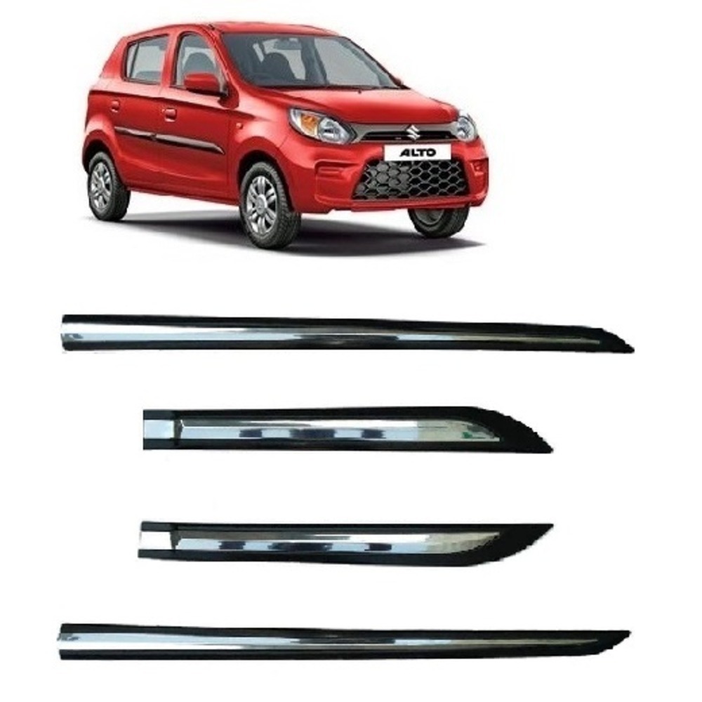 Door Side Beading For Alto 800  - Silver & Black